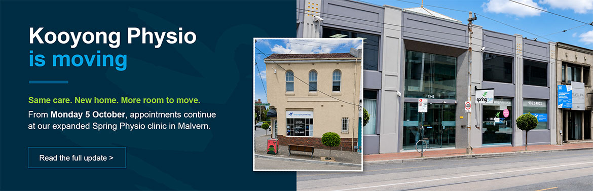 Kooyong Physio is moving to Malvern